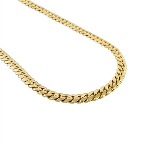 Home 19 14K Yellow Gold Cuban Link Chain (7mm-9mm)