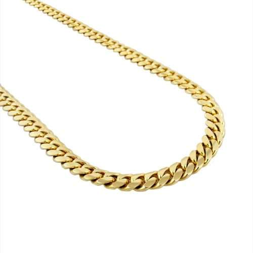 10K Yellow Gold Cuban Link Chain (13mm-15mm)