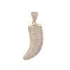 14k Yellow Hollow Gold Tooth Pendant 4 Pendant