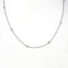 18k White Gold Diamond Chain 4 Chain