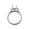 14k White Gold Engagement Ring 4 Diamond
