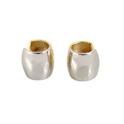 White and Yellow Gold Earring 14k - Earring