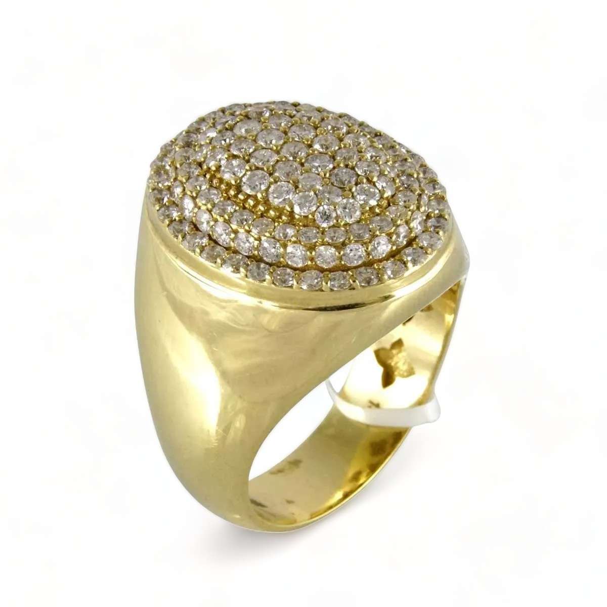 14k Gold Diamond Ring for Men 1