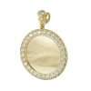 10k Yellow Hollow Gold Photo Frame Pendant of 1.5 inches 4