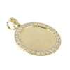 10k Yellow Hollow Gold Photo Frame Pendant of 1.5 inches 5