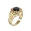 Men's 10k Gold Black Stone Ring 5