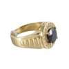 Men's 10k Gold Black Stone Ring 7