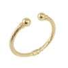 14k Yellow Gold Two Balls Bangle