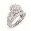 Diamond Duo White Gold Ring 14k 5