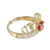 14k Yellow Gold Quinceañera Crown Ring 5
