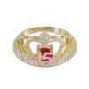 14k Yellow Gold Quinceañera Crown Ring 6
