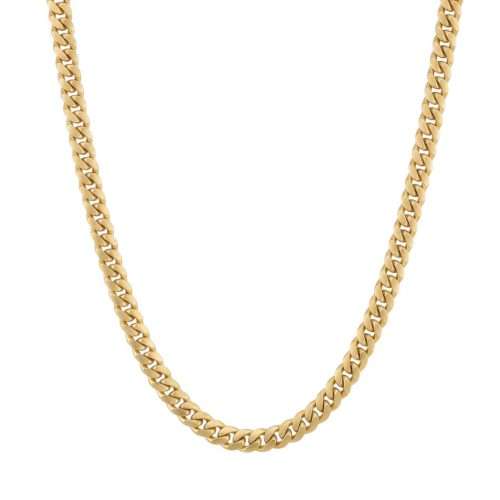 Home 18 Gold chain necklace on white background