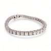 14k Diamond Tennis White Gold Bracelet 4