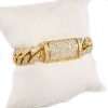 14k Gold Diamond Cuban Link Bracelet 5
