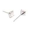 14k White Gold Diamond Stud Earrings 6 Earring Stud
