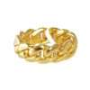 10k Solid Gold Cuban Link Ring 3 Solid Gold Women Ring