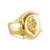 14k Yellow Gold Lion Face Ring 5