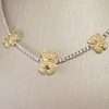 10k White and Yellow Gold Diamond Chain 6