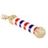 14k Yellow Hollow Gold Barber Sign Pendant 4