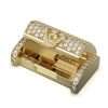 10k Yellow Gold Full Diamond Lock (15mm) 4
