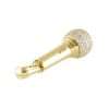 14k Gold Diamond Microphone Pendant 3 Microphone Ashes Box Pendant