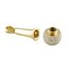 14k Gold Diamond Microphone Pendant 4 Microphone Ashes Box Pendant