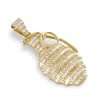 10k Yellow Gold Grenade Pendant 5 Grenade Diamond Pendant