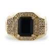 Men's 14k Yellow Gold Black Stone Ring 7 Men's Black Stone Ring