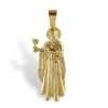 14k Yellow Solid Gold Saint Barbara Pendant 3