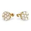 14k Gold Diamond Round Stud Earrings 7