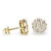 14k Gold Diamond Round Stud Earrings 6
