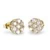 14k Gold Diamond Round Stud Earrings 5