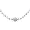 Unisex 14k White Gold Ball Chain 9