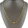 Unisex 14k Yellow Gold Ball Chain 12