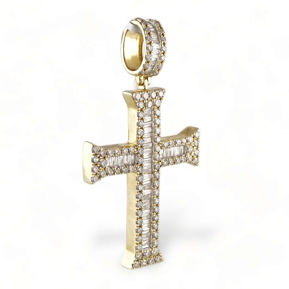 14k Gold Diamond Crucifix Pendant 1 Crucifix Pendant