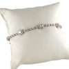 14k White Gold Diamond Square Counts Bracelet 4