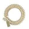 14k Yellow Gold Hollow Monaco Chain 6