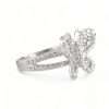 10k White Gold Diamond Butterfly Ring 5