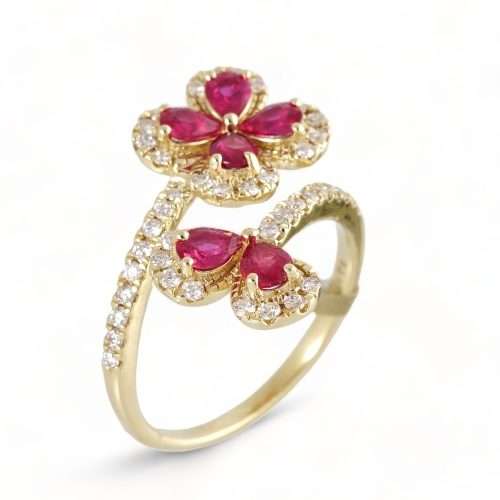 Red Flowers Ring