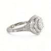 14k White Gold Diamond Round Ring 5