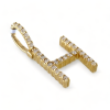 10k Yellow Gold Diamond "H" Initial Pendant 6