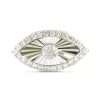 10k White Gold Diamond Eye Ring 6