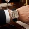 Elegant watch on a wrist