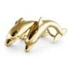 14k Yellow Hollow Gold Dolphin Pendant 5