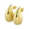 14k Yellow Hollow Gold Fancy Drop Earrings 5