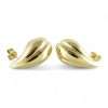 Women's 14k Yellow Hollow Gold Drop Earrings 6