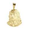 10k Yellow Semi-Solid Gold Jesus Face Pendant 4