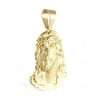 10k Yellow Semi-Solid Gold Jesus Face Pendant 5