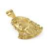 10k Yellow Semi-Solid Gold Jesus Face Pendant 6