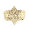 14k Yellow Gold Zircon Star Ring 5